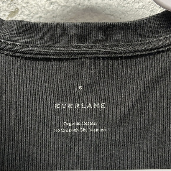 3/$15 Everlane dress midi faded black organic cotton stretch knit size small - Picture 4 of 5